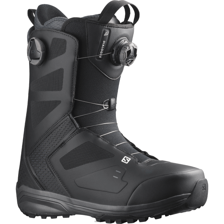 snowboardschoenen voor heren - dialog dual boa Salomon 22DD8587 zwart/magneet