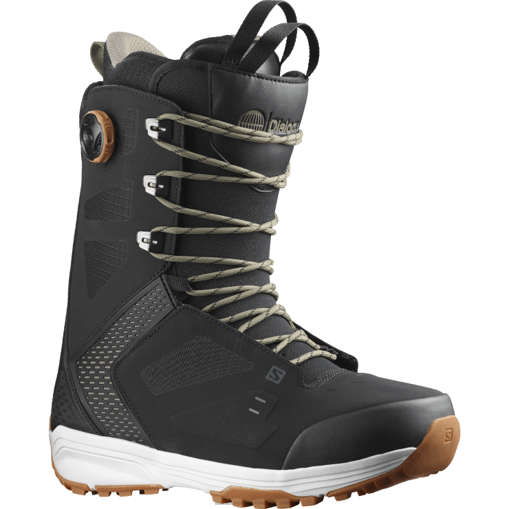 snowboardschoenen voor heren - dialog lace sj boa Salomon 22DD8584 zwart/vetiver