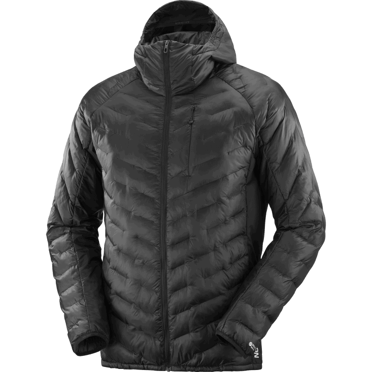 isolerend jack met capuchon voor heren - outline primaloft Salomon 22DD81087 diep zwart