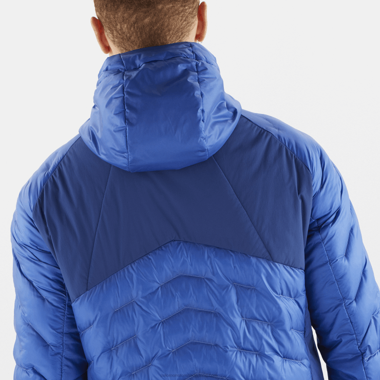 isolerend jack met capuchon voor heren - outline primaloft Salomon 22DD81089 nautisch blauw/navy pioenroos