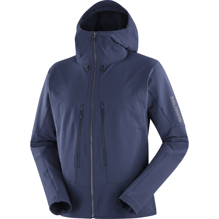 tussenlaagjack met volledige rits voor heren - outpeak softshell Salomon 22DD81107 marine iris