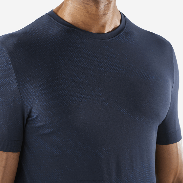 heren T-shirt met korte mouwen - essentieel naadloos Salomon 22DD8244 marine iris/nachthemel