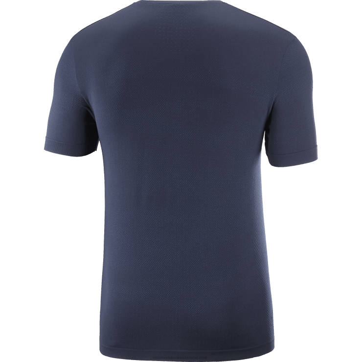 heren T-shirt met korte mouwen - essentieel naadloos Salomon 22DD8244 marine iris/nachthemel