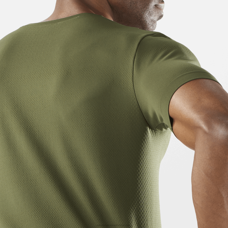 heren T-shirt met korte mouwen - essentieel naadloos Salomon 22DD8246 druivenblad/bosnacht