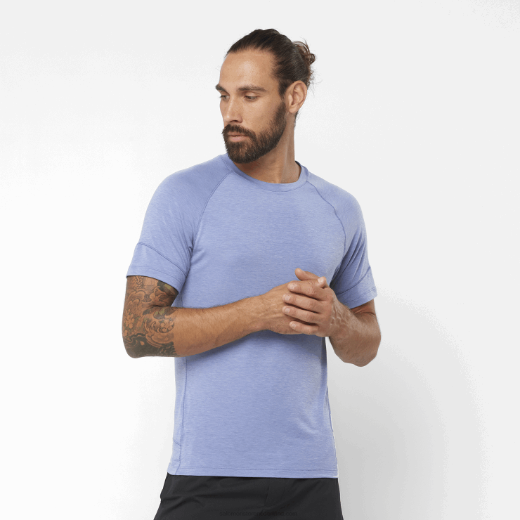 heren T-shirt met korte mouwen - runlife Salomon 22DD81198 engels landhuis/heide