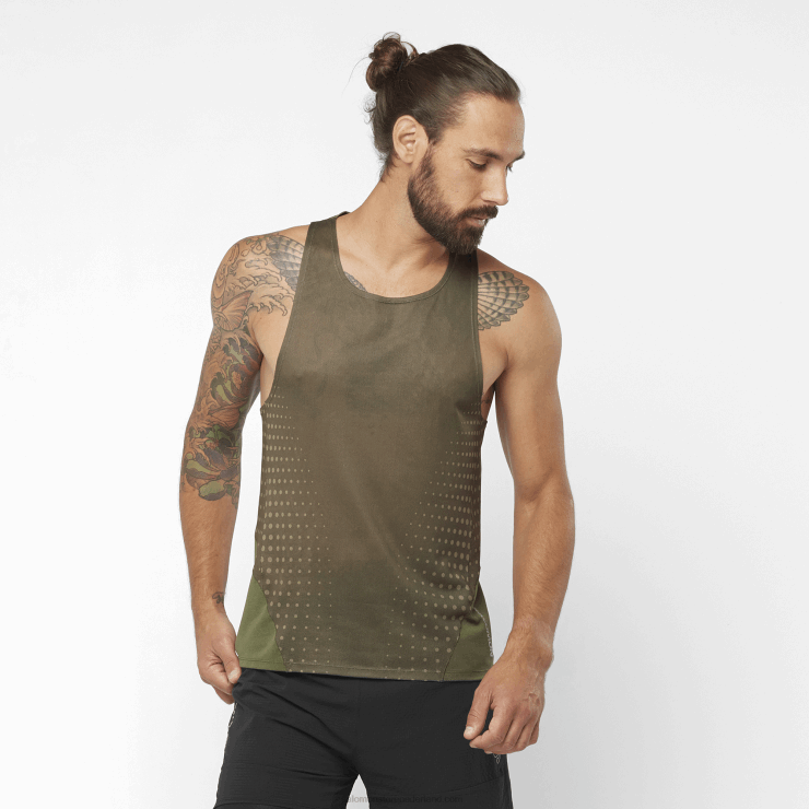 herentank - sense aero Salomon 22DD81195 druivenblad/bosnacht