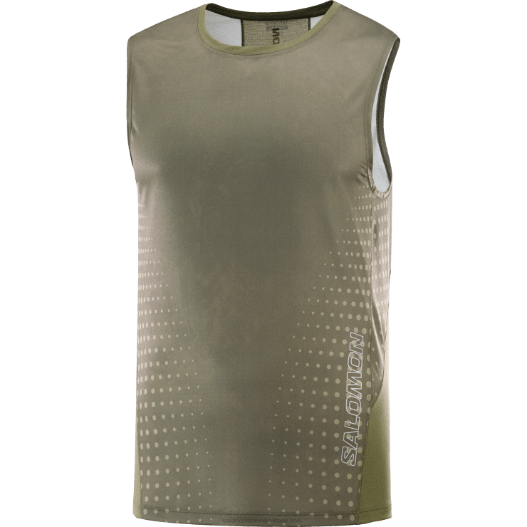herentank - sense aero Salomon 22DD8242 druivenblad/donkergroen