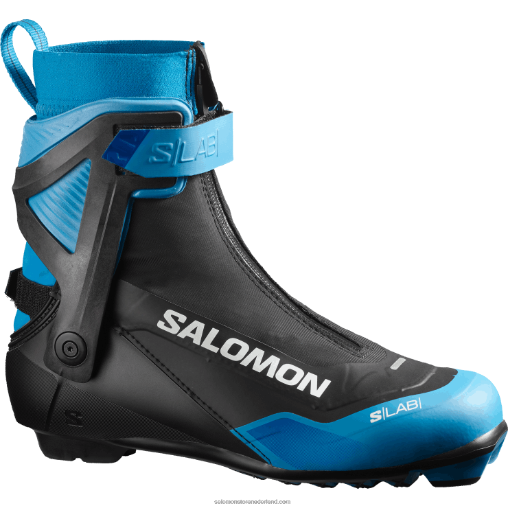 junior - skate classic nordic boots voor kinderen - s/lab skiathlon cs Salomon 22DD81409 zwart/procesblauw