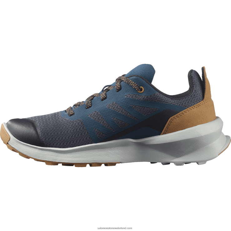 junior - kinderschoenen - patrouille Salomon 22DD81347 magneet/parelblauw/tabaksbruin