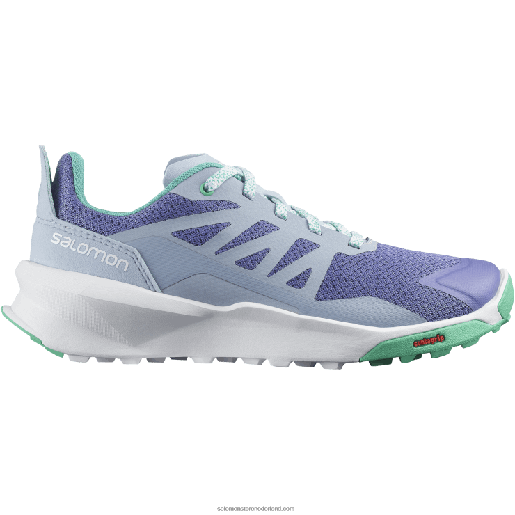 junior - kinderschoenen - patrouille Salomon 22DD81348 fluwelen ochtend/zen blauw/mintblad