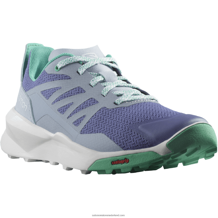 junior - kinderschoenen - patrouille Salomon 22DD81348 fluwelen ochtend/zen blauw/mintblad