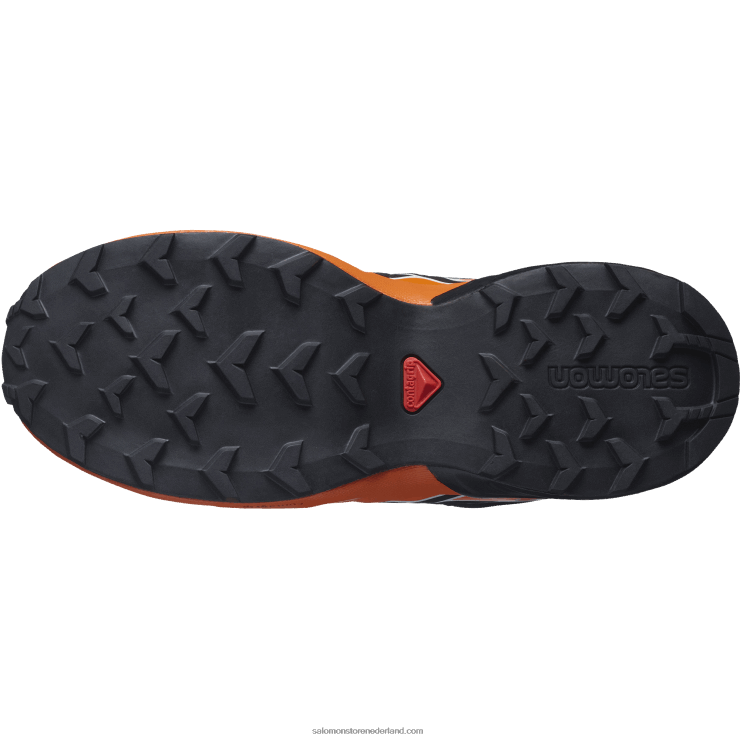 junior - kinderschoenen - speedcross Salomon 22DD81352 smeedijzer/zwart/levendig oranje