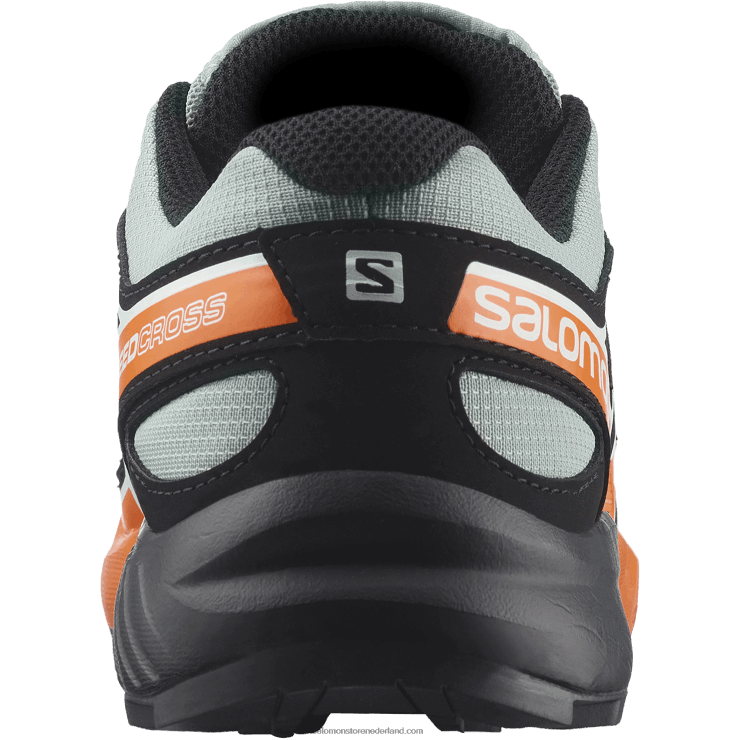 junior - kinderschoenen - speedcross Salomon 22DD81352 smeedijzer/zwart/levendig oranje