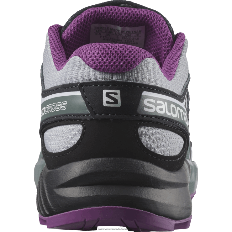 junior - kinderschoenen - speedcross Salomon 22DD81353 steengroeve/zwarte/sprankelende druif