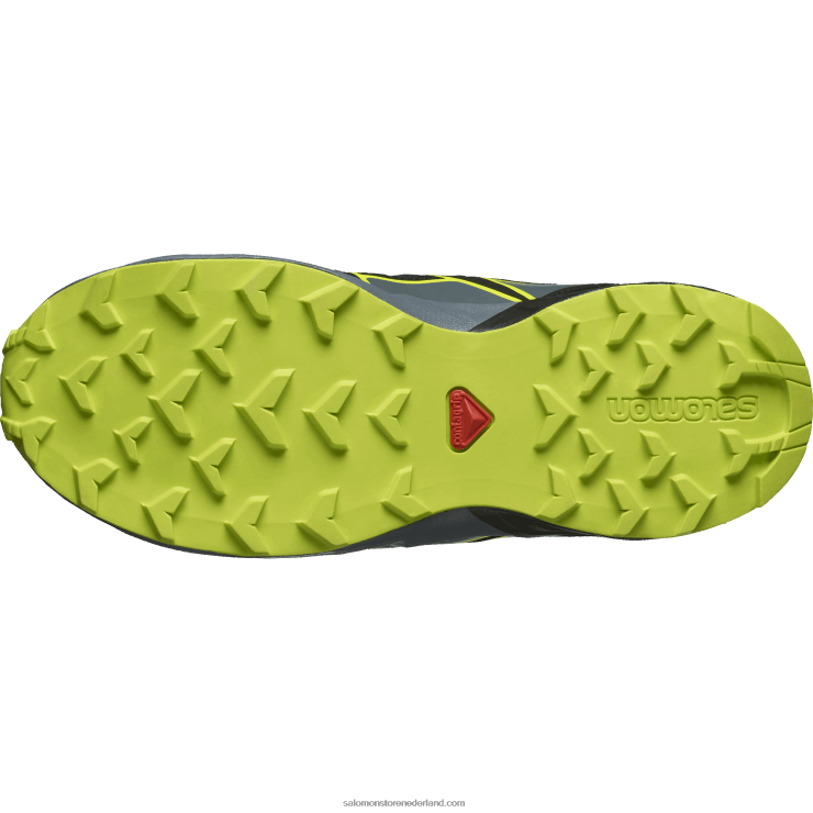 junior - kinderschoenen - speedcross clima waterdicht Salomon 22DD81344 nautisch blauw/zwart/zure limoen