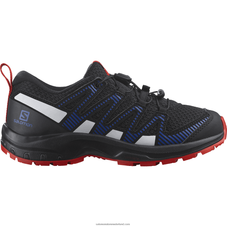 junior - kinderschoenen - xa pro v8 Salomon 22DD81356 zwart/lapisblauw/vurig rood