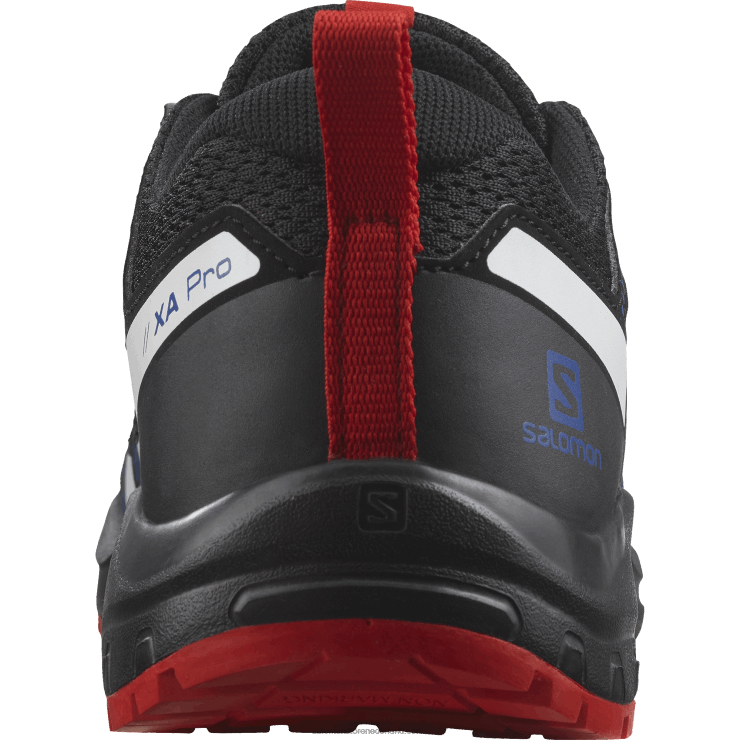 junior - kinderschoenen - xa pro v8 Salomon 22DD81356 zwart/lapisblauw/vurig rood