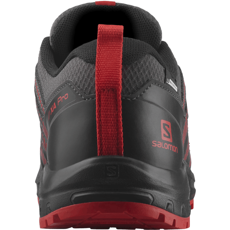junior - kinderschoenen - xa pro v8 clima waterdicht Salomon 22DD81361 magneet/zwart/poppy rood