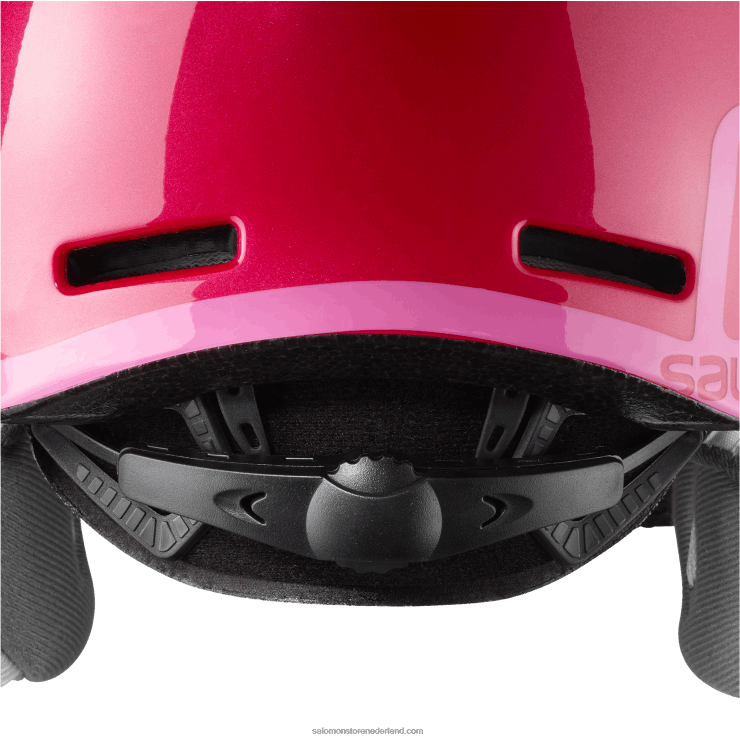 junior - kinderhelm - grom vizier Salomon 22DD81389 glanzend/roze