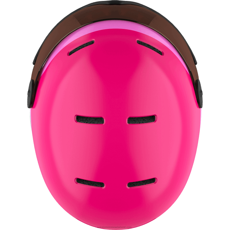 junior - kinderhelm - grom vizier Salomon 22DD81389 glanzend/roze