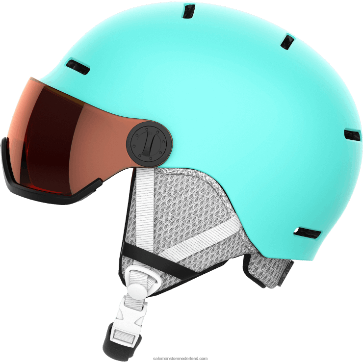 junior - kinderhelm - grom vizier Salomon 22DD81390 aruba glanzend