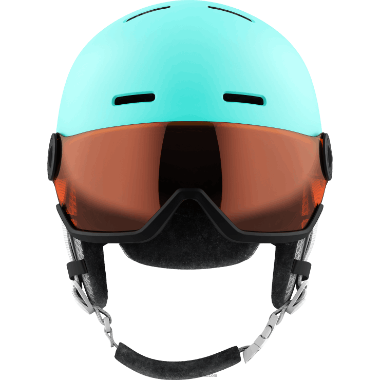 junior - kinderhelm - grom vizier Salomon 22DD81390 aruba glanzend