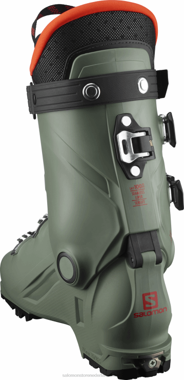 junior - all mountain boots voor kinderen - shift pro 80t at Salomon 22DD81373 olie groen/zwart/oranje