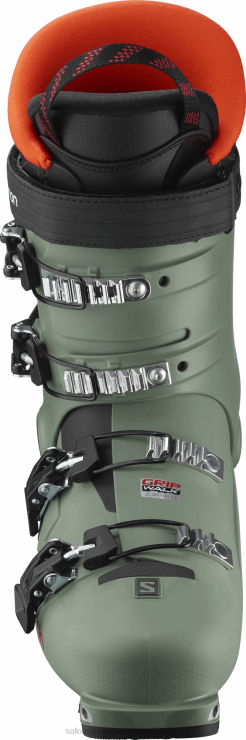 junior - all mountain boots voor kinderen - shift pro 80t at Salomon 22DD81373 olie groen/zwart/oranje