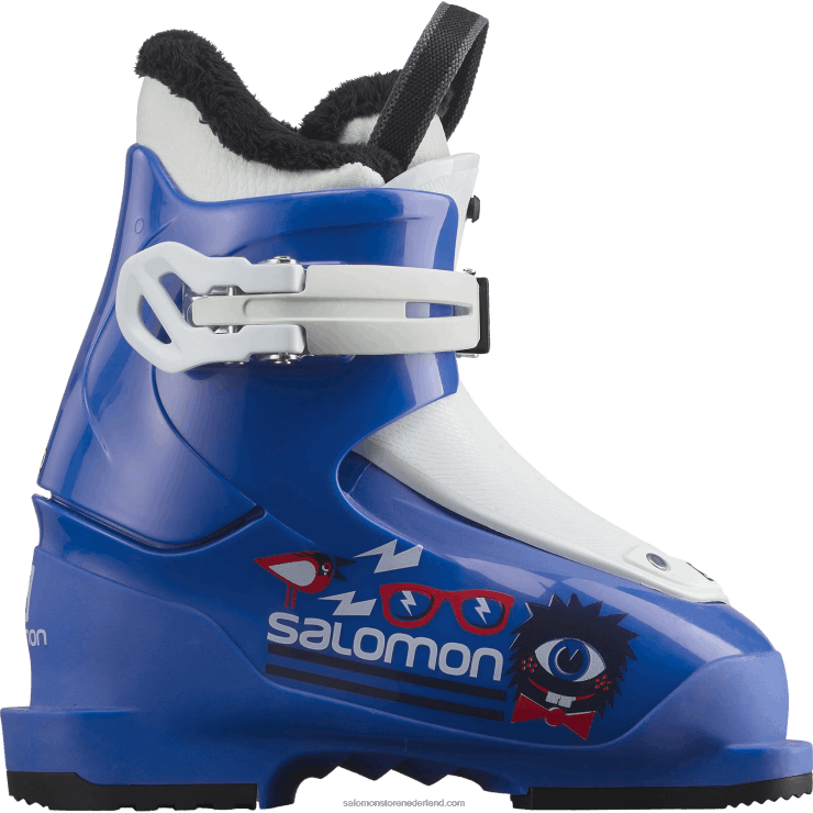 junior - allmountainschoenen voor kinderen - t1 Salomon 22DD81425 ras blauw/wit