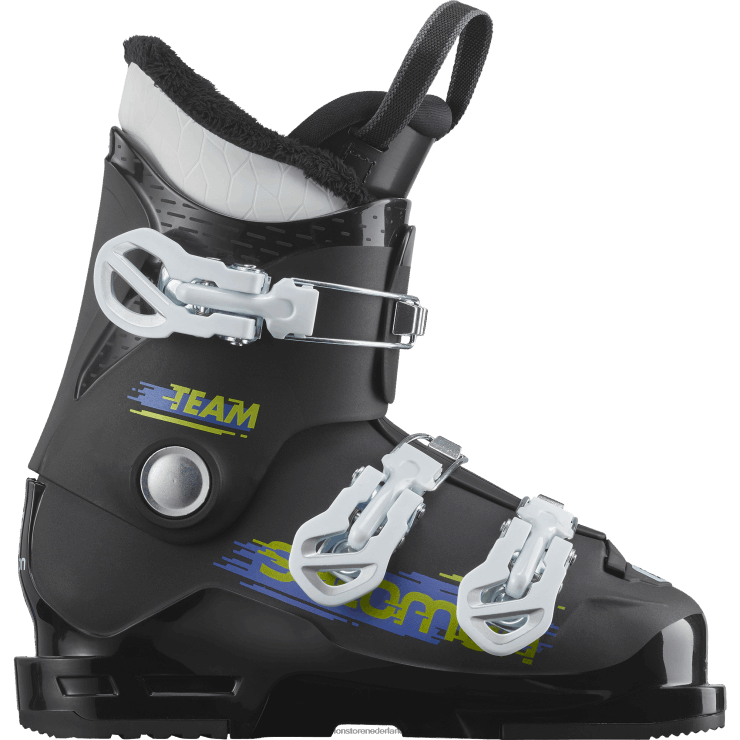 junior - allmountainschoenen voor kinderen - team t3 Salomon 22DD81378 zwart wit