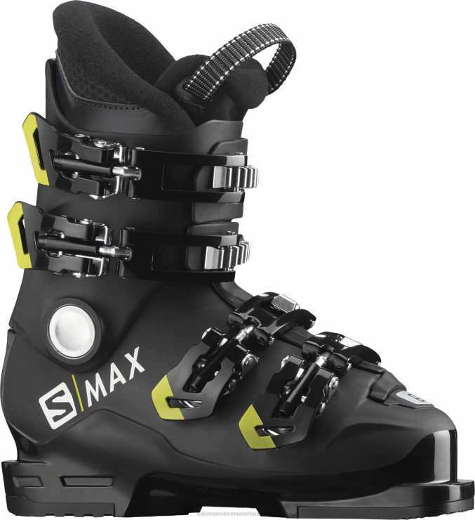 junior - skischoenen voor kinderen - s/max 60 rt Salomon 22DD81376 zwart/zuurgroen