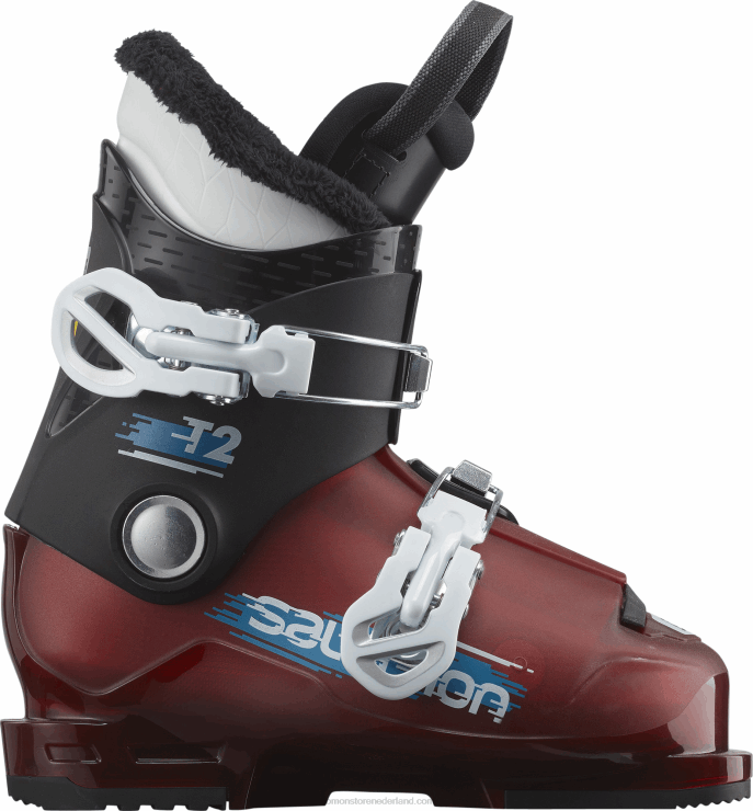 junior - skischoenen voor kinderen - t2 rt Salomon 22DD81379 zwart/rood/wit