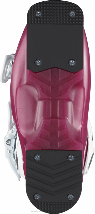 junior - skischoenen voor kinderen - t3 rt girly Salomon 22DD81424 roze violet doorschijnend/wit