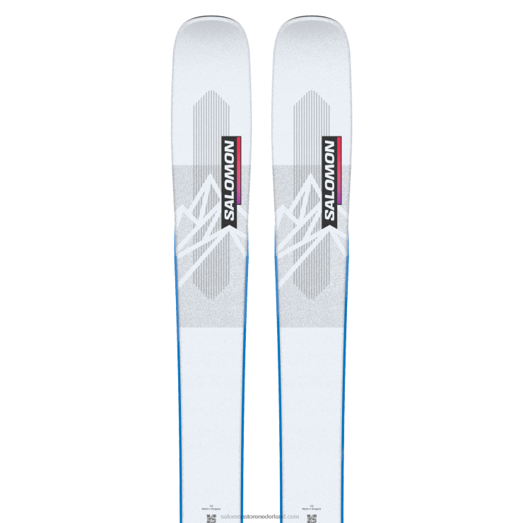 junior - freeride ski's voor kinderen - qst blank team Salomon 22DD81366 illusieblauw/rood/procesblauw