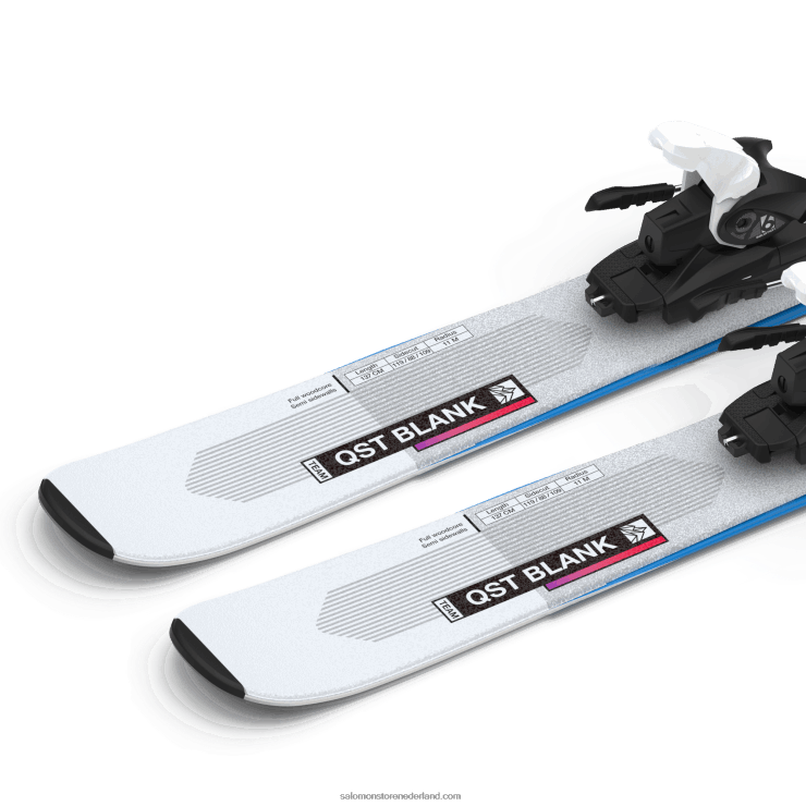 junior - freeride skipakket kinderen - qst blank team (en l6) Salomon 22DD81367 illusieblauw/rood/procesblauw