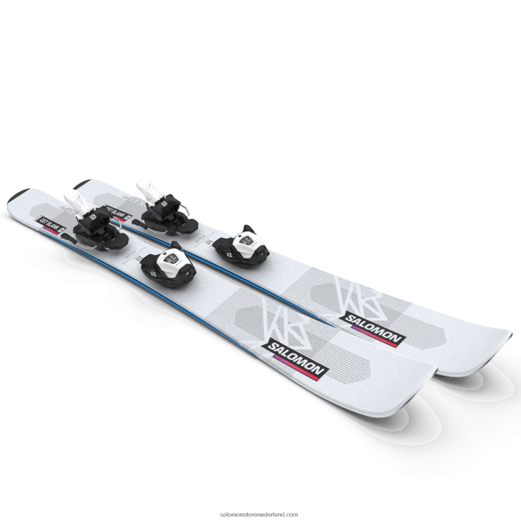 junior - freeride skipakket kinderen - qst blank team (en l6) Salomon 22DD81367 illusieblauw/rood/procesblauw