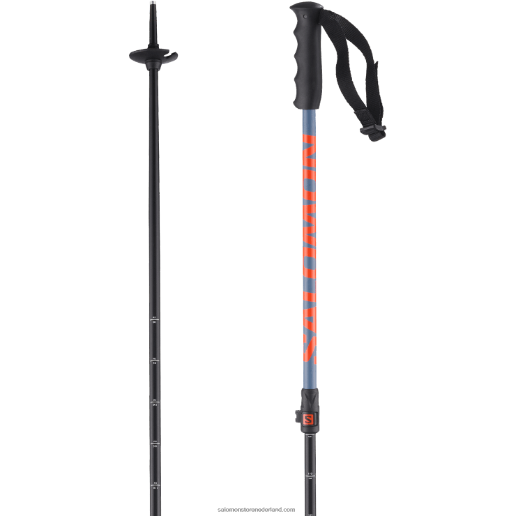 junior - alpine stokken voor kinderen - mtn jr Salomon 22DD81384 kopen blauw/oranje