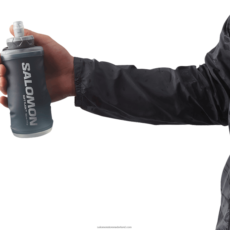 dameshandheld met fles inbegrepen - actief Salomon 22DD8984 zwart/leigrijs