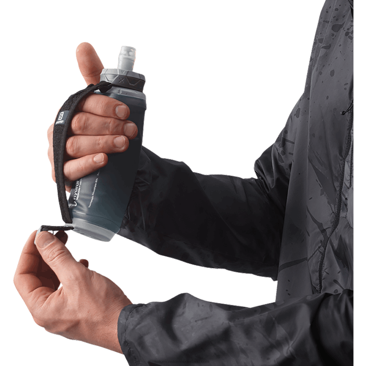 dameshandheld met fles inbegrepen - actief Salomon 22DD8984 zwart/leigrijs