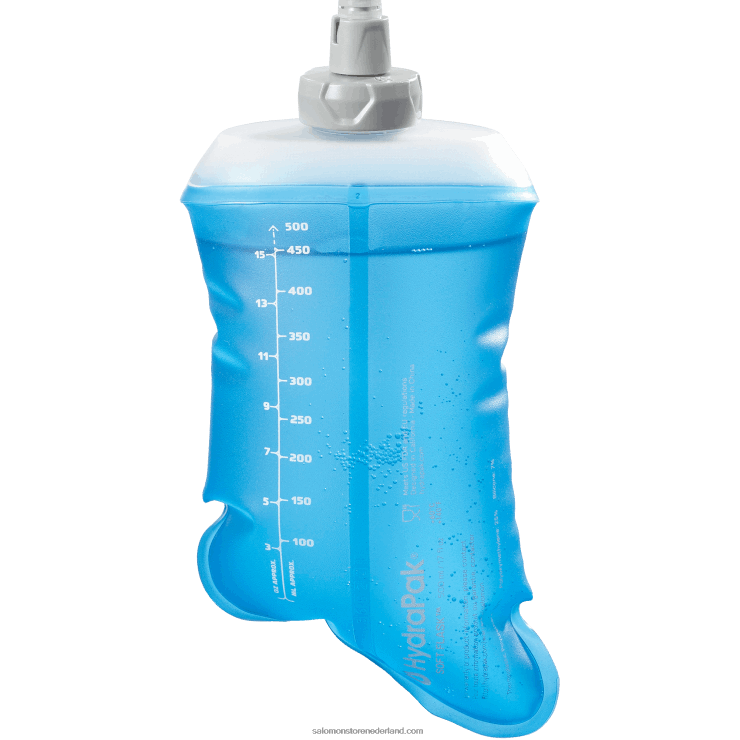 hydratatieaccessoires voor dames - zachte fles 500ml/17oz rietje 28 Salomon 22DD8985 Helder blauw