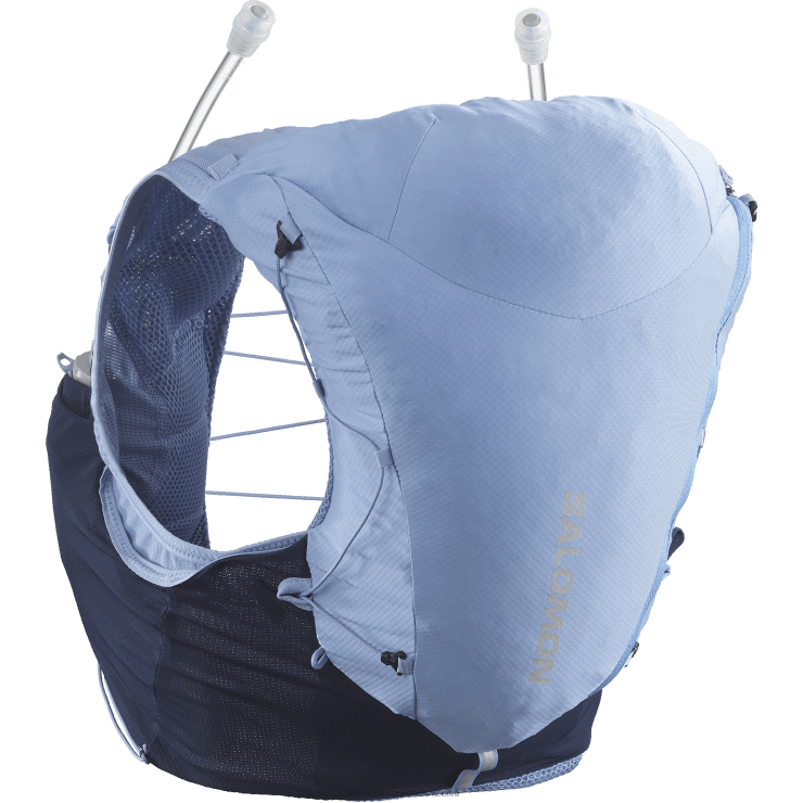 hardloopvest voor dames inclusief bidons - adv skin 12 Salomon 22DD8966 engels landhuis/zwarte iris