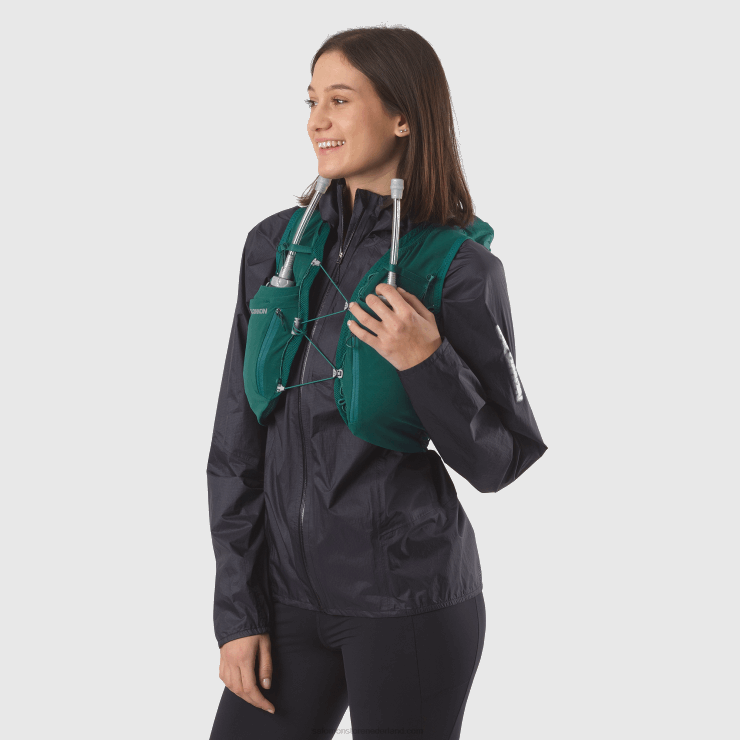 hardloopvest voor dames inclusief bidons - adv skin 12 Salomon 22DD8969 grote Oceaan