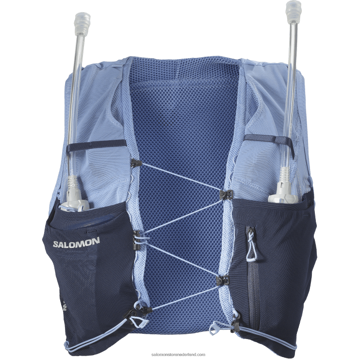 hardloopvest voor dames inclusief bidons - adv skin 5 Salomon 22DD8971 engels landhuis/zwarte iris