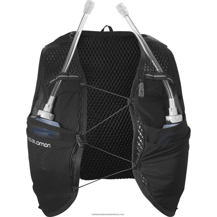 hardloopvest voor dames met kolven inbegrepen - active skin 8 Salomon 22DD8983 zwart