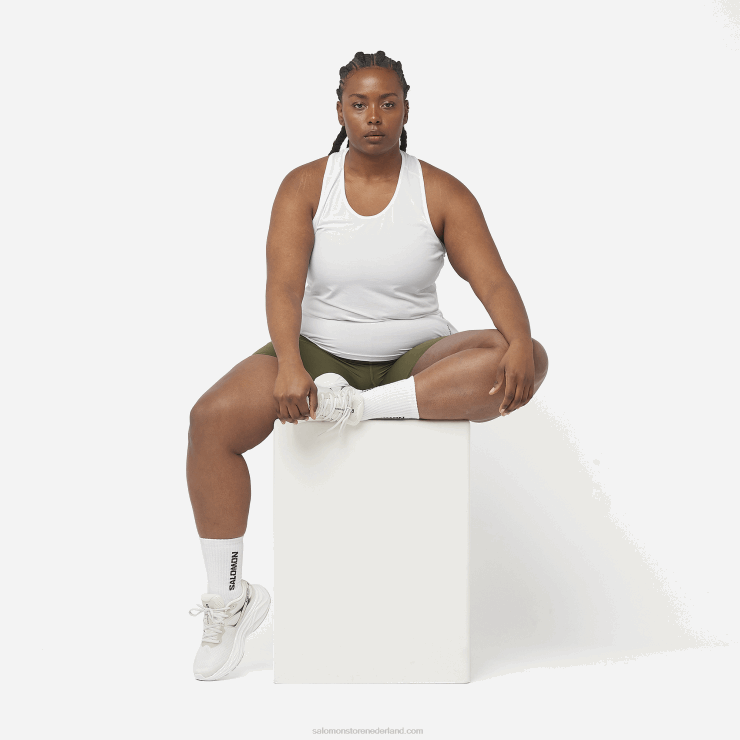 dames korte maillot - cross run 5 Salomon 22DD81153 druivenblad/bosnacht