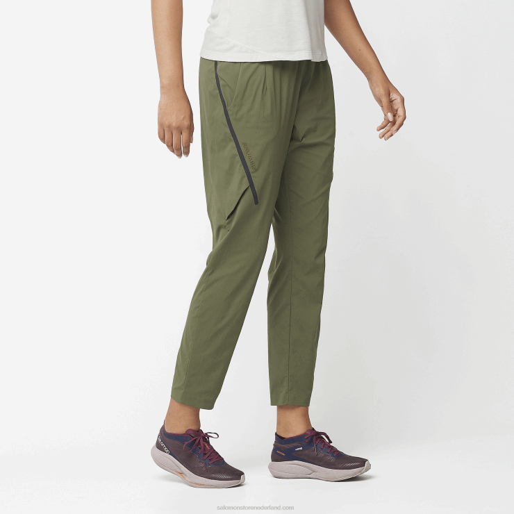 damesbroek - runlife Salomon 22DD8945 druivenblad