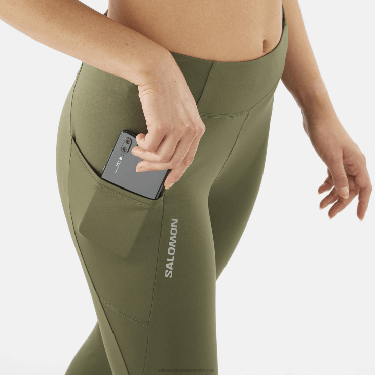 dameslegging 5/6 - cross run 25 Salomon 22DD81158 druivenblad/bosnacht