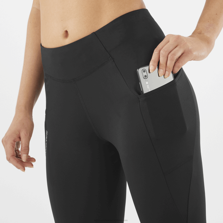 dameslegging 5/6 - cross run 25 Salomon 22DD81159 diep zwart