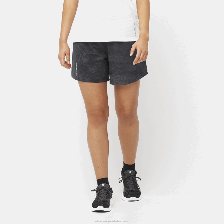 damesshort - kruis 5 Salomon 22DD81180 periscoop/oa/diepzwart