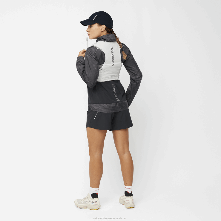 damesshort - kruis 5 Salomon 22DD81181 diep zwart